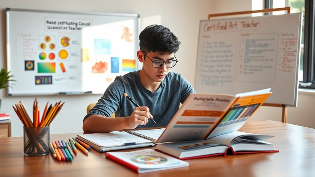 art teaching certification process