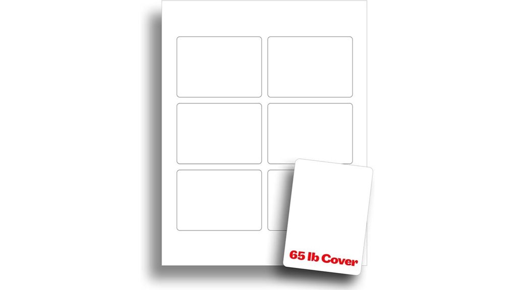 blank playing card paper