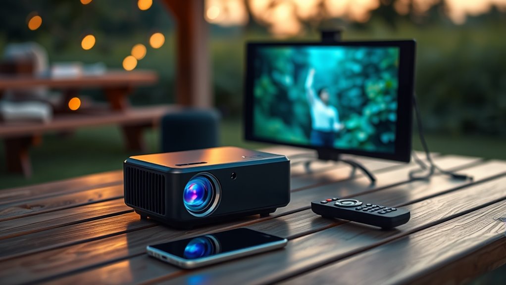 brightness resolution portability connectivity