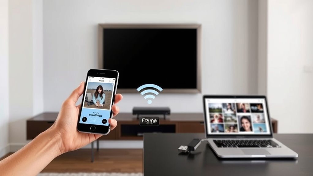 choose app or usb transfer