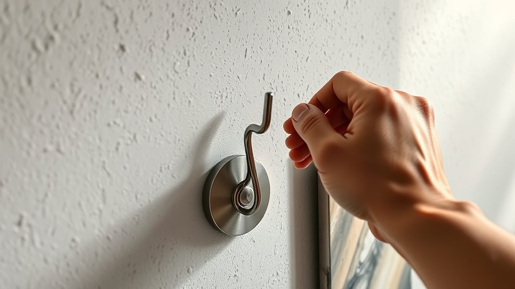 choose appropriate hanging hardware