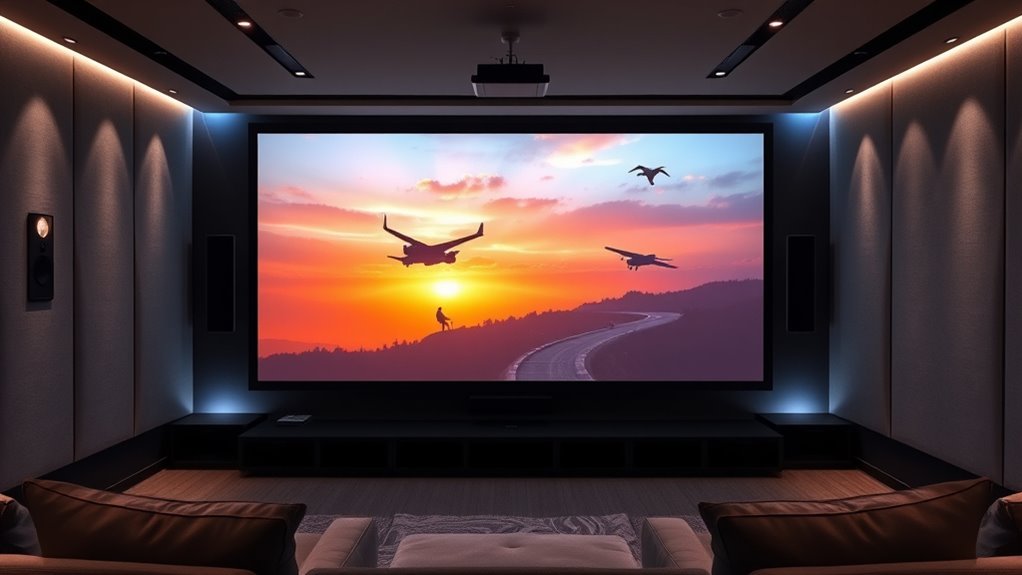 choose optimal projector screen