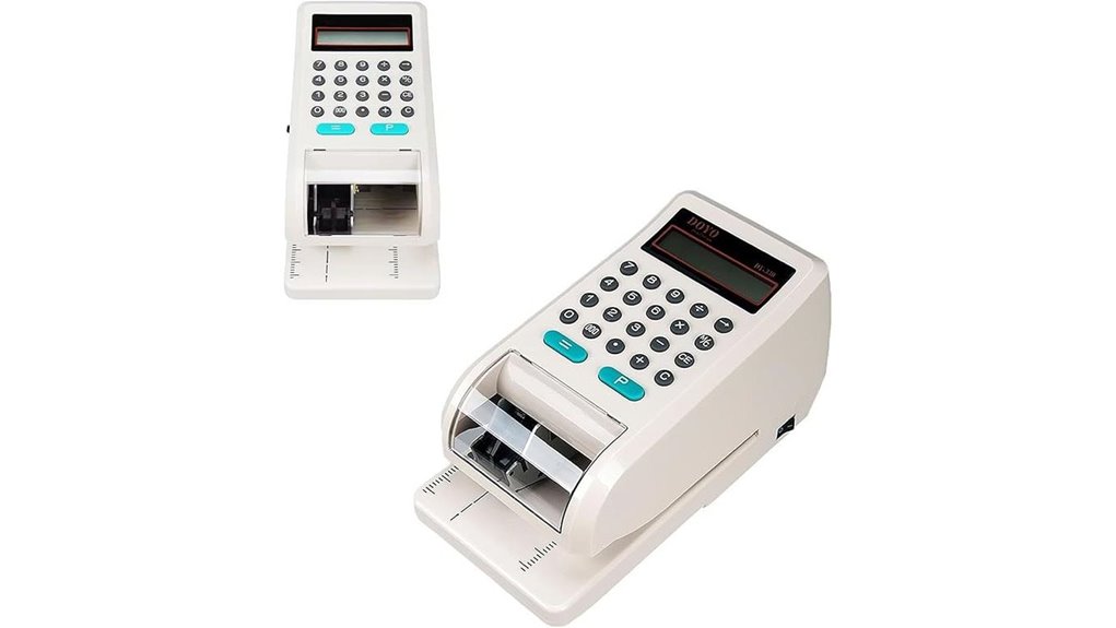 compact 16 digit check printer