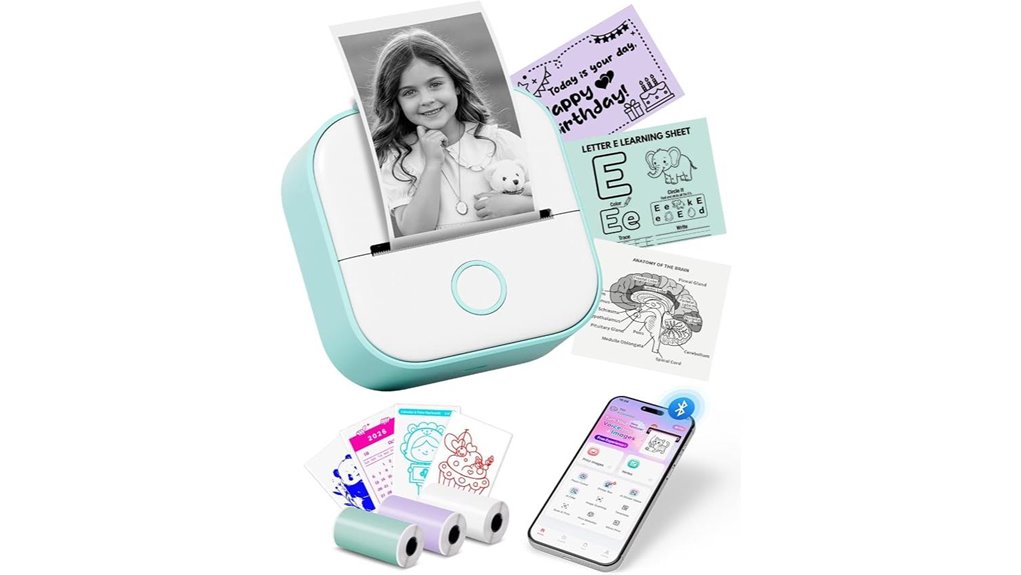 compact bluetooth sticker printer