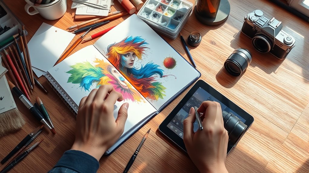 create a cohesive professional portfolio