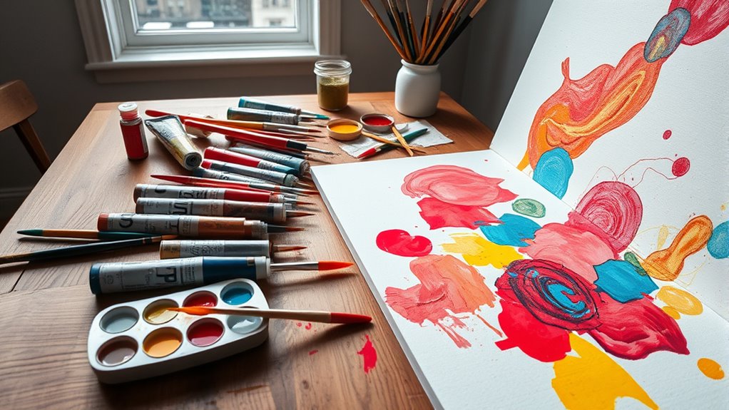 create colorful expressive shapes