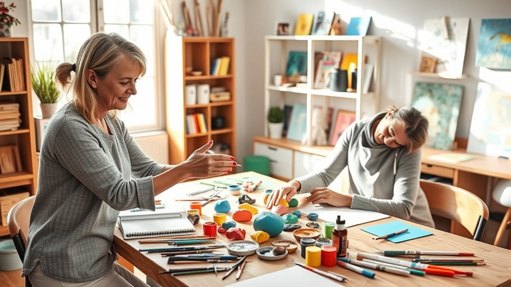 guides emotional healing through art