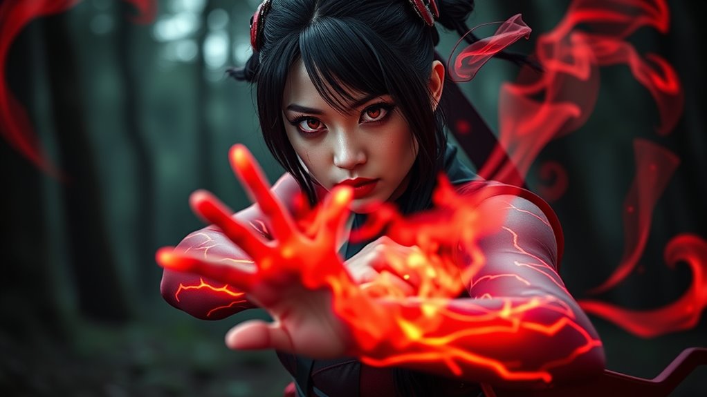 healing flames control blood
