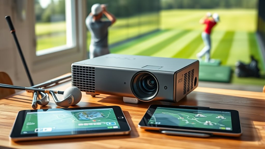 key features for golf projectors