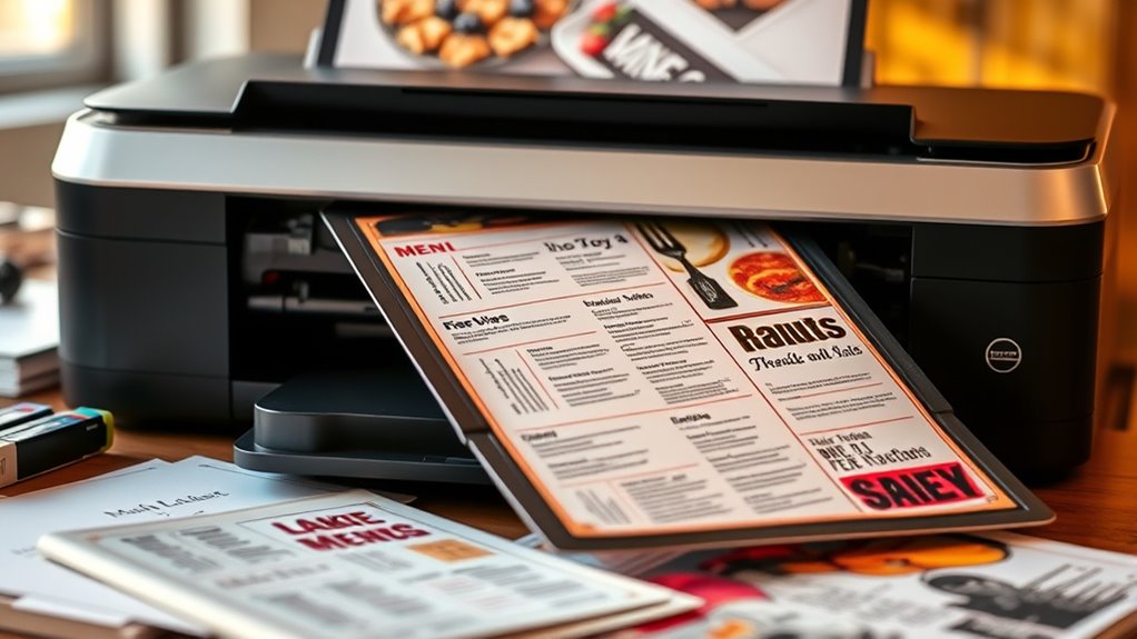 menu printing quality essentials