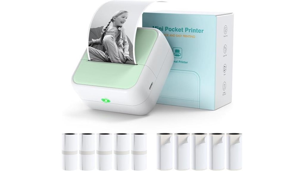mini portable thermal printer