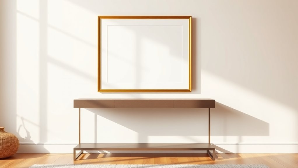 optimal artwork to table spacing