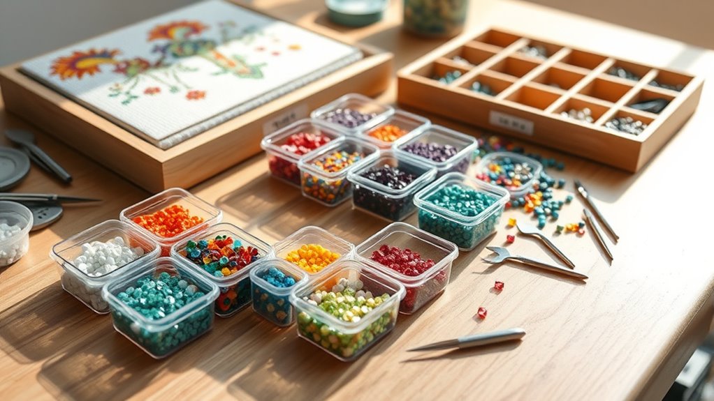 organize beads with storage solutions