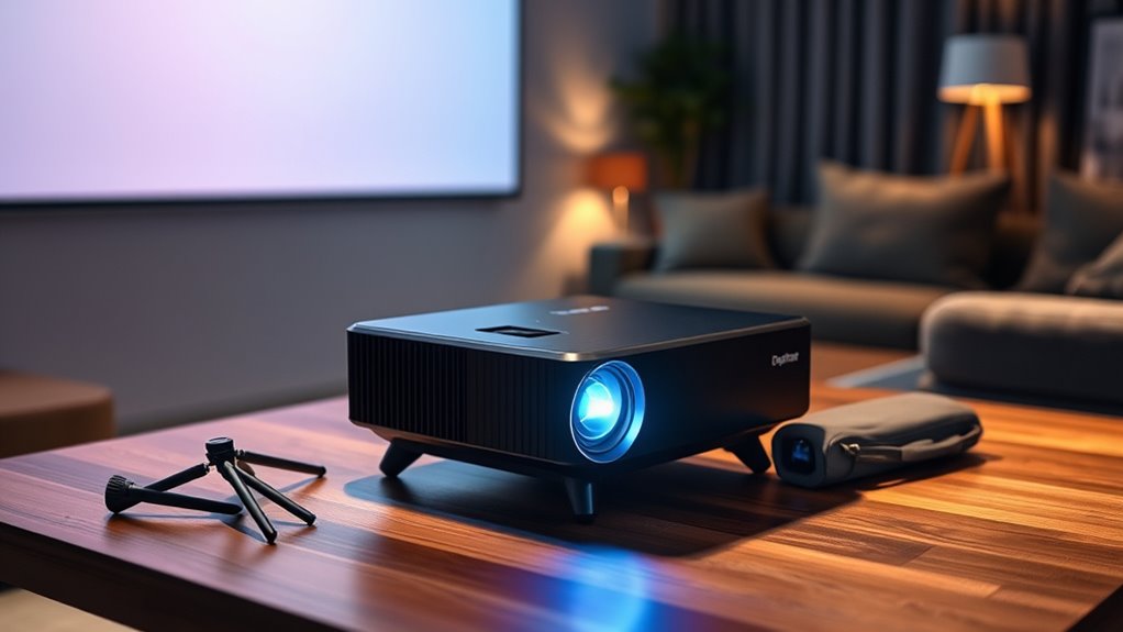 portable high quality display features