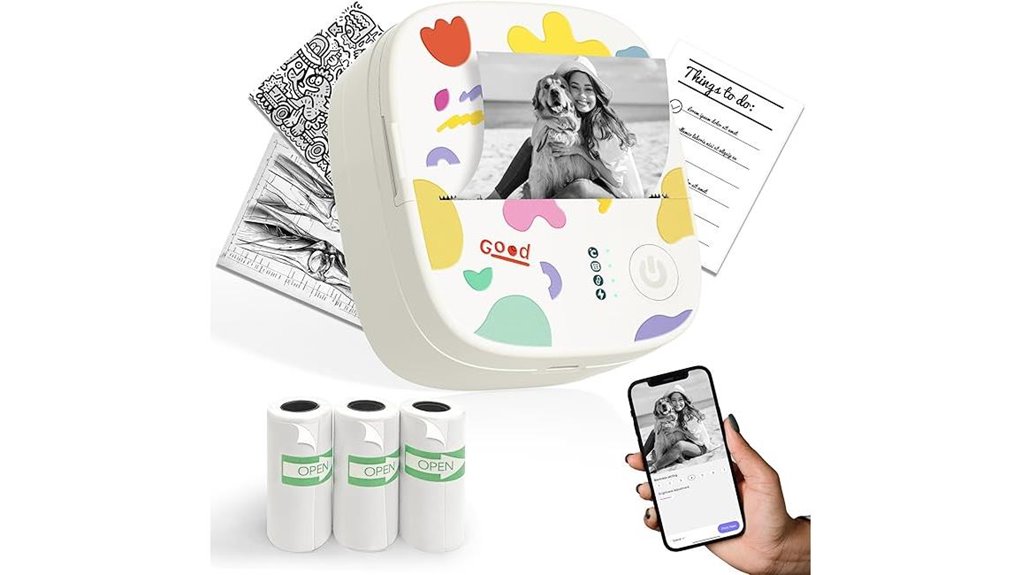 portable thermal sticker printer