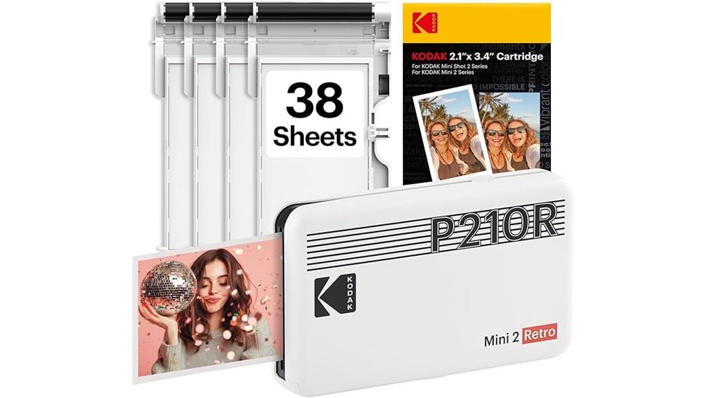 portable white photo printer