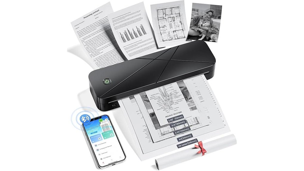 portable wireless thermal printer