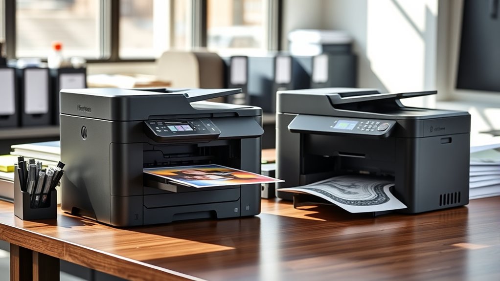 printer features and costs