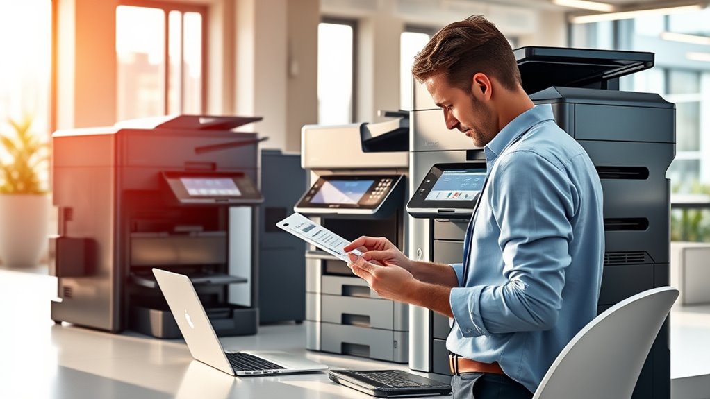 printer features and costs