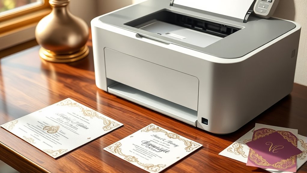 printer features for invitations