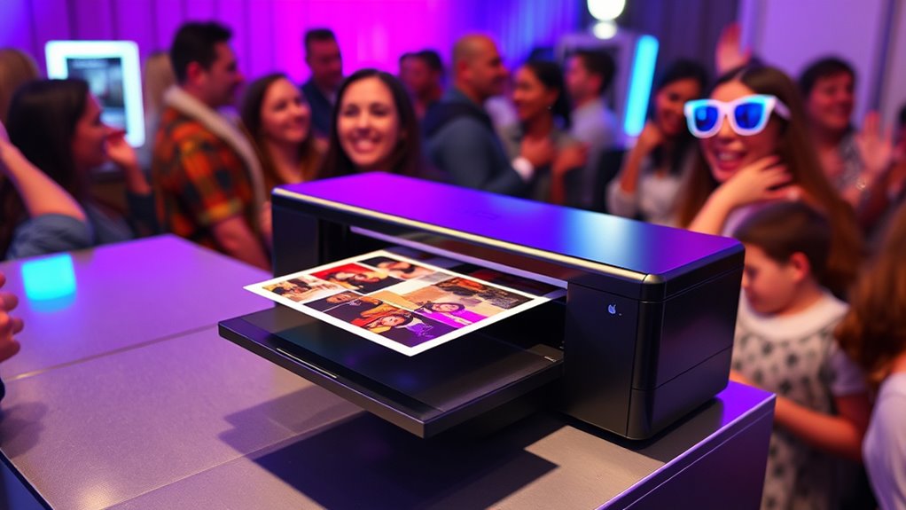 printer features for photo booths