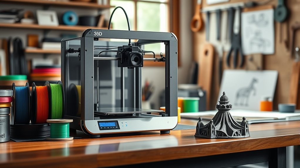 printer size speed materials