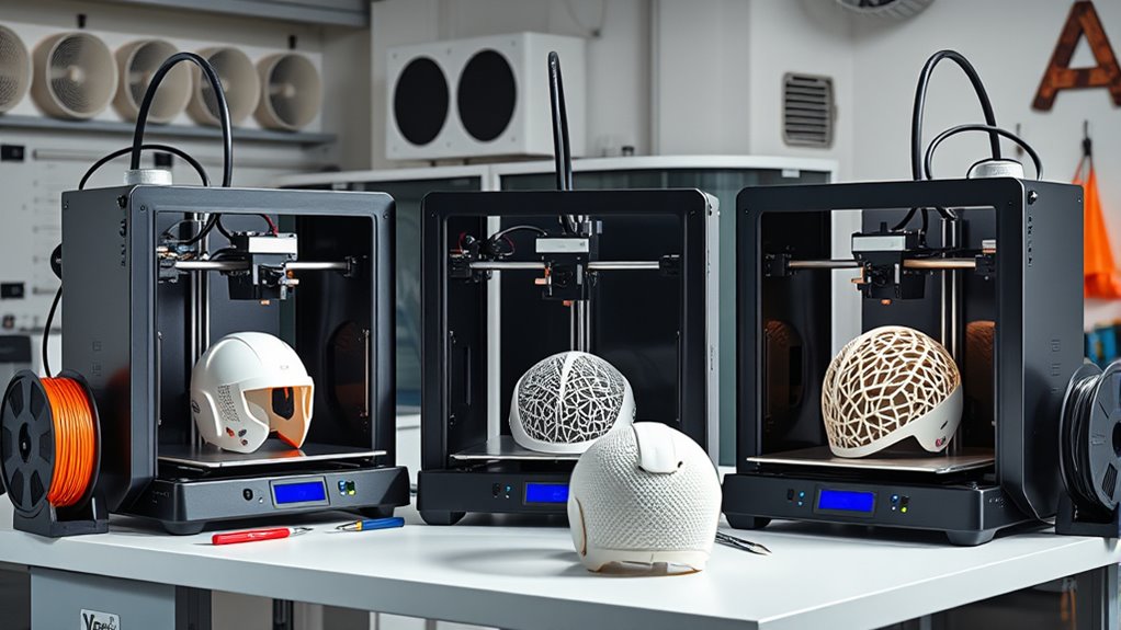 printer specs for helmet printing