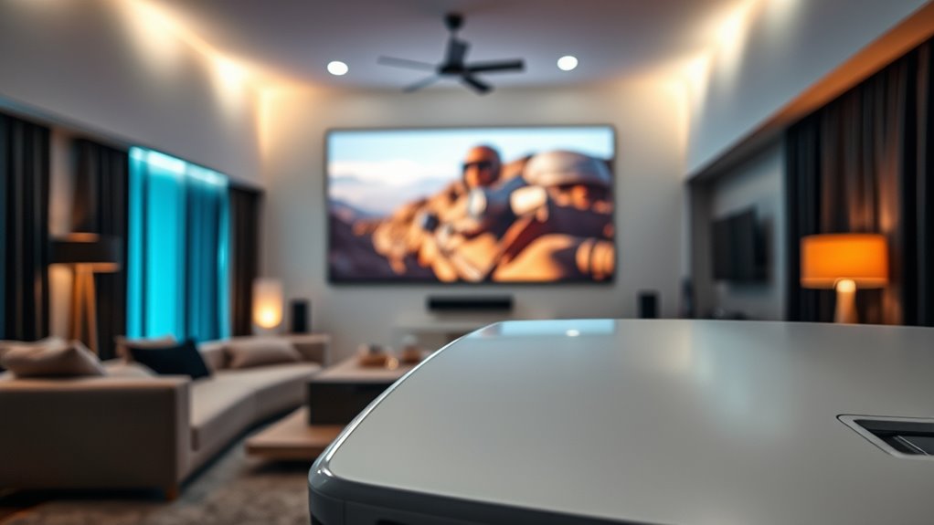 projector features and setup