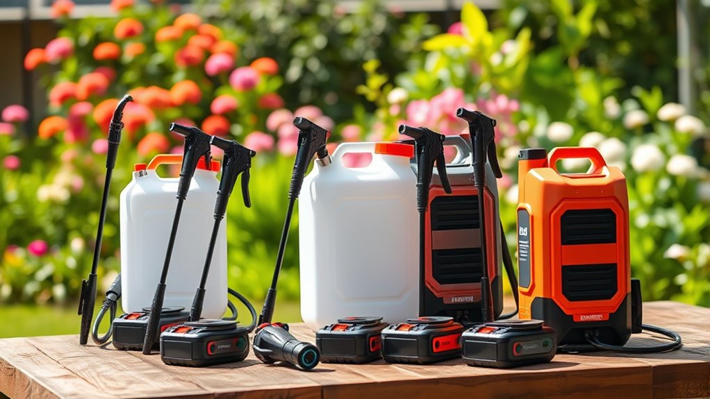 sprayer features and capacity