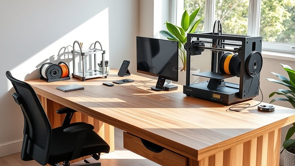 stable organized accessible workspace