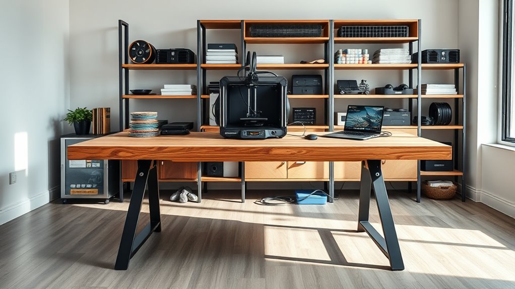 stable organized durable workspace