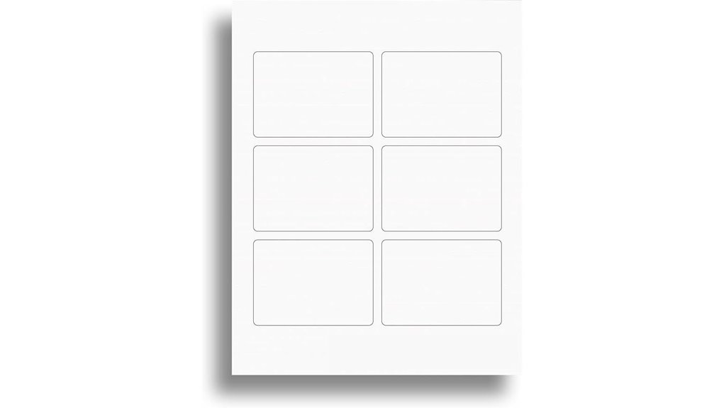 thick printable card stock