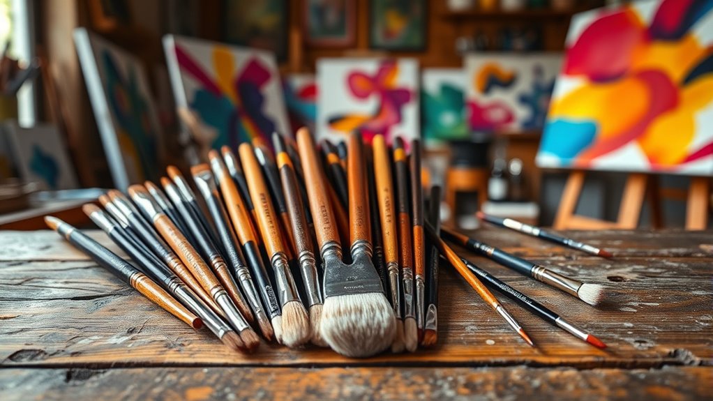 top acrylic paint brush picks