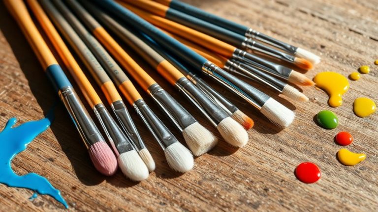 top acrylic paint brushes