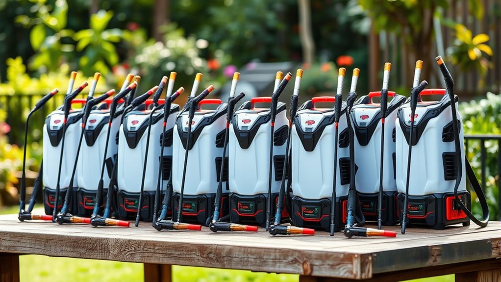 top battery backpack sprayers