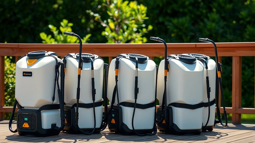 top battery backpack sprayers