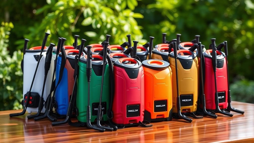 top battery backpack sprayers