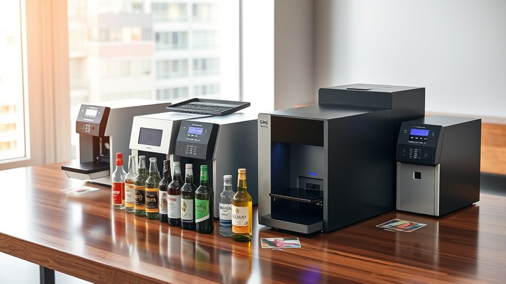 top bottle label printers