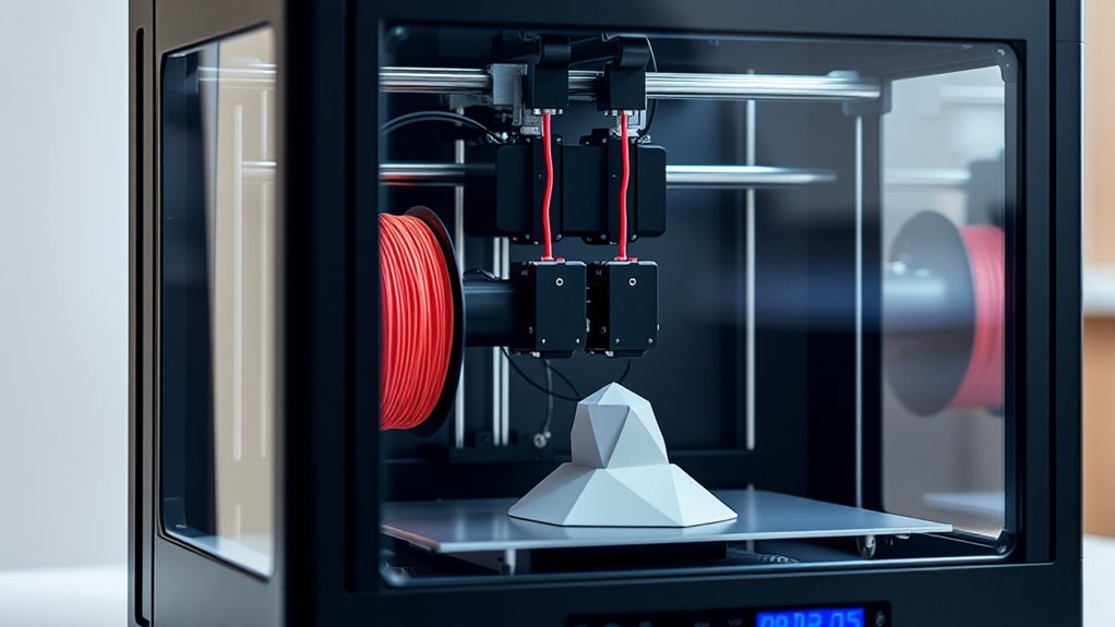 top enclosed dual extruder printers