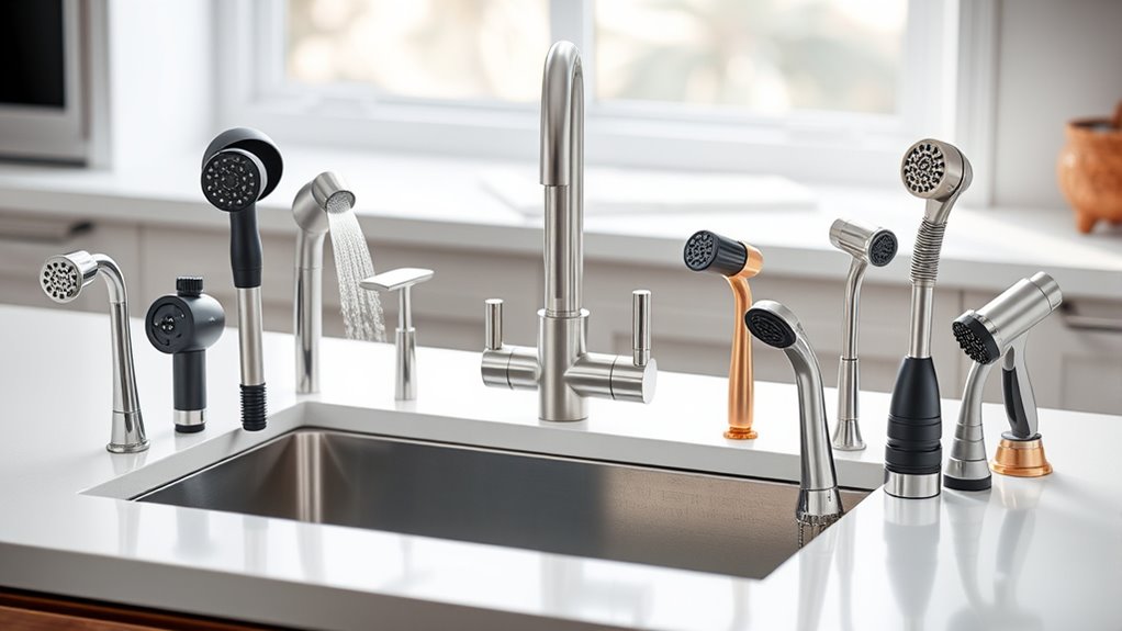 top faucet sprayer options