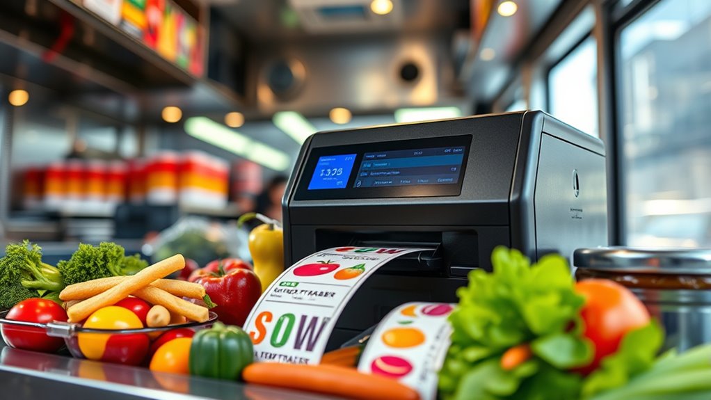 top food truck label printers