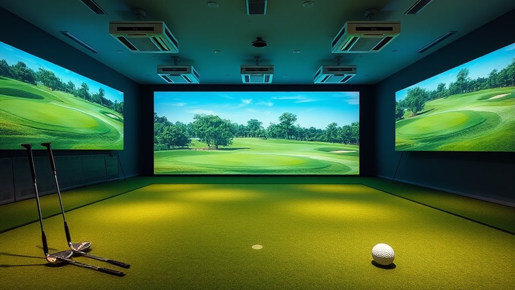 top golf sim projectors