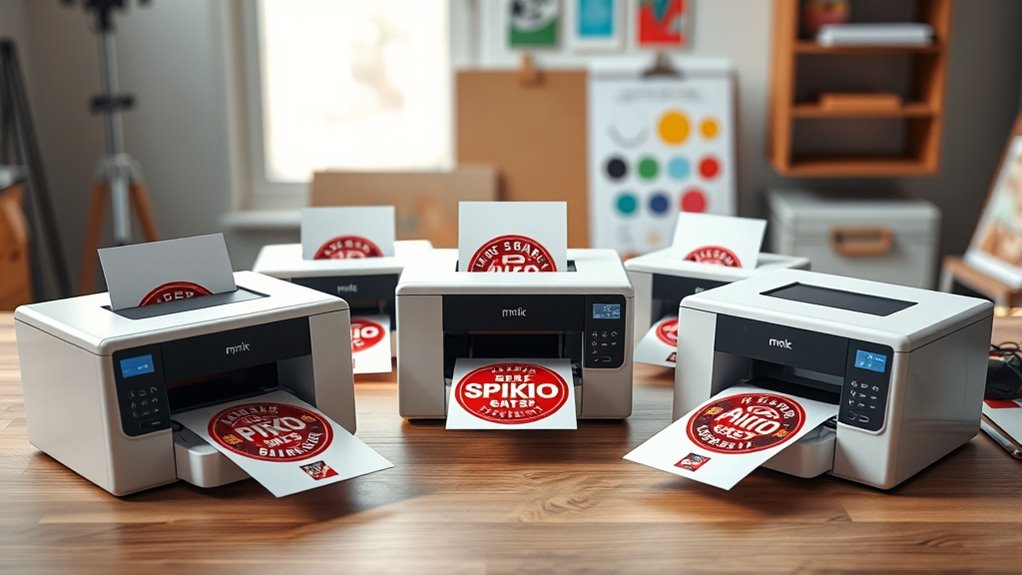 top logo sticker printers