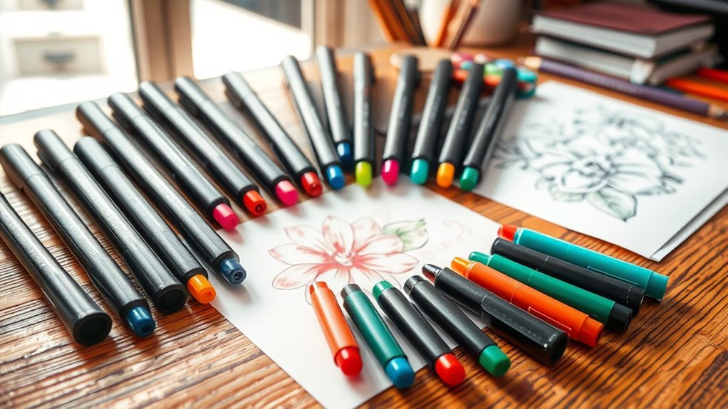top markers for vibrant art