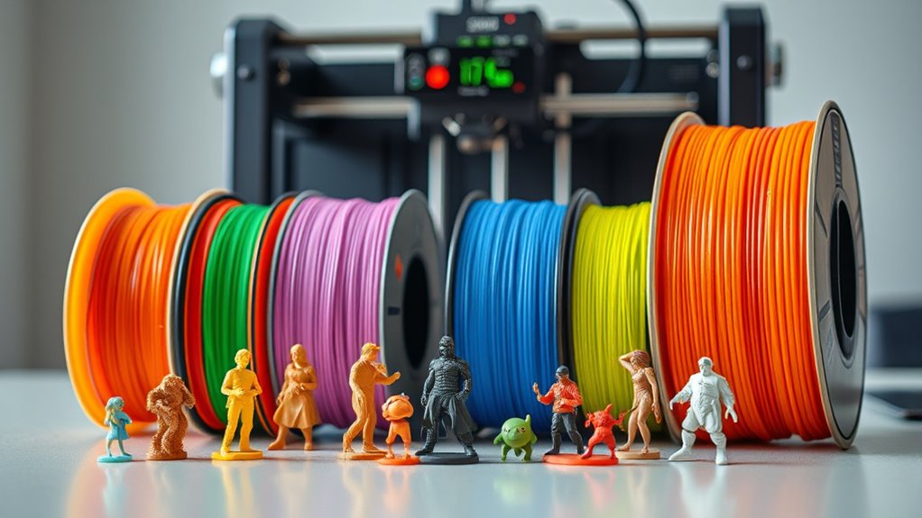 top miniatures filament choices