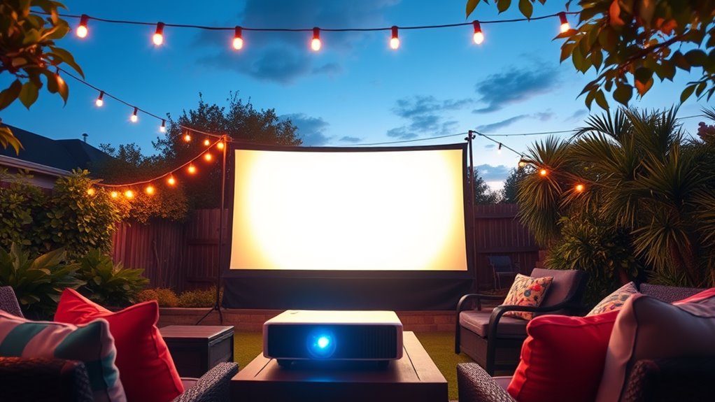 top outdoor movie projectors