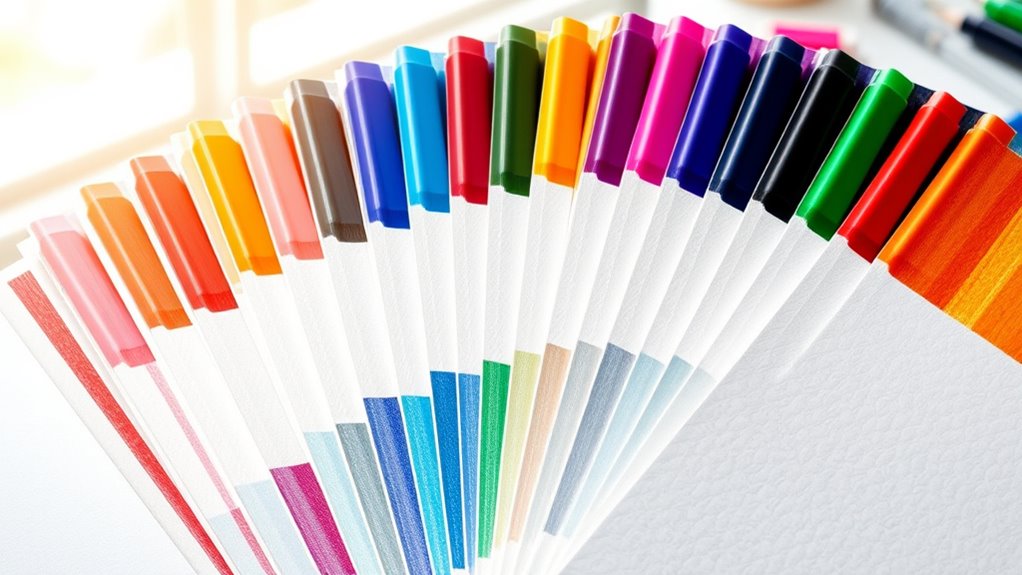 top paper for vibrant markers