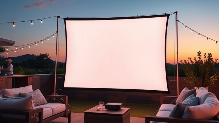top portable projector screens