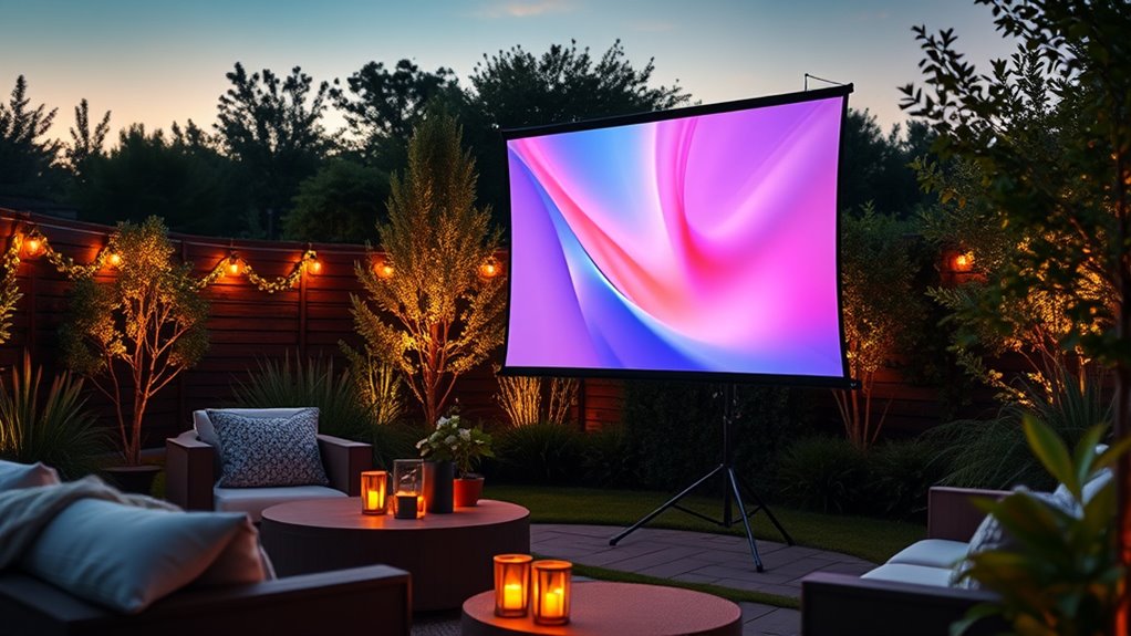 top portable projector screens