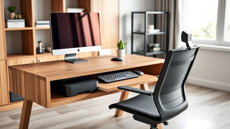 top printer shelf desks